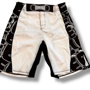 MMA Eliminate  Grappling Shorts All Over Print Jiu Jitsu Fight Boxing Men L NEW!